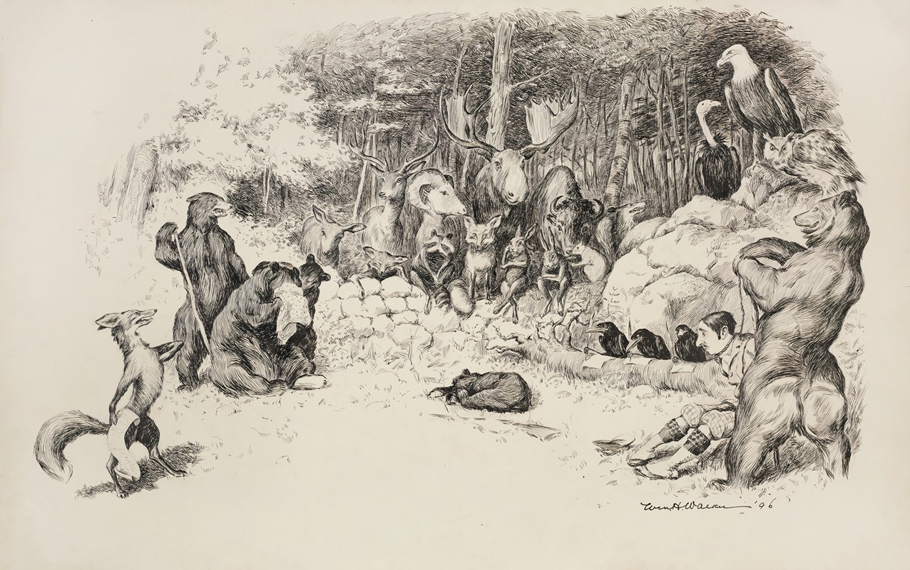 William Henry Walker - A hunter is captured by animals and placed on trial for killing a baby bear.