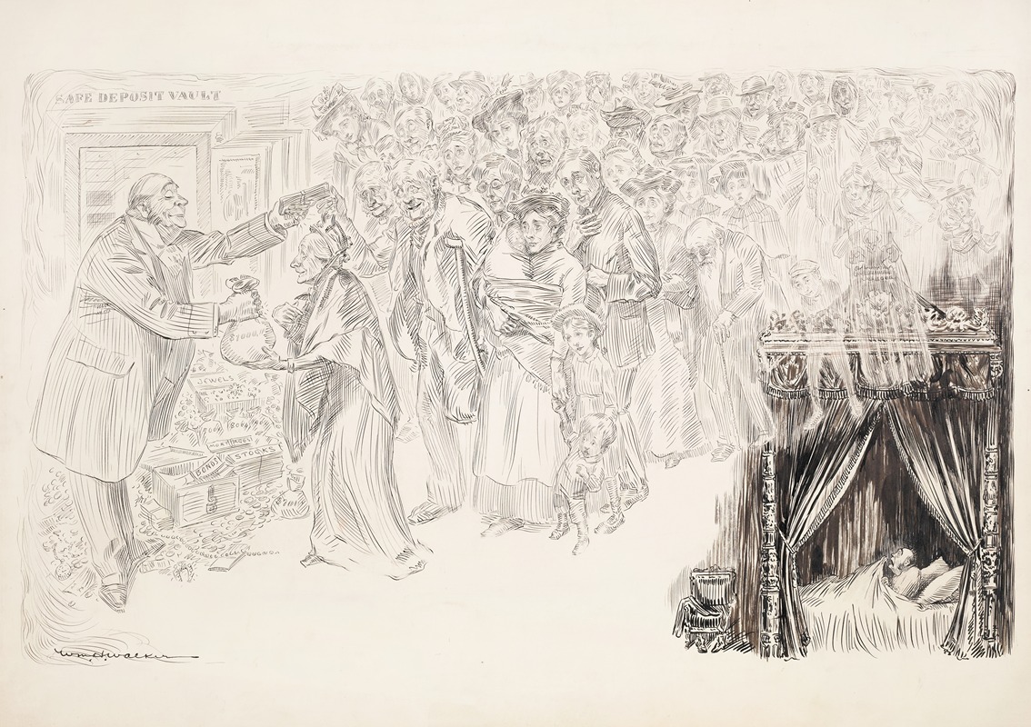 William Henry Walker - A rich man having a nightmare that he is freely giving his wealth away to women, children, the sick, and the elderly