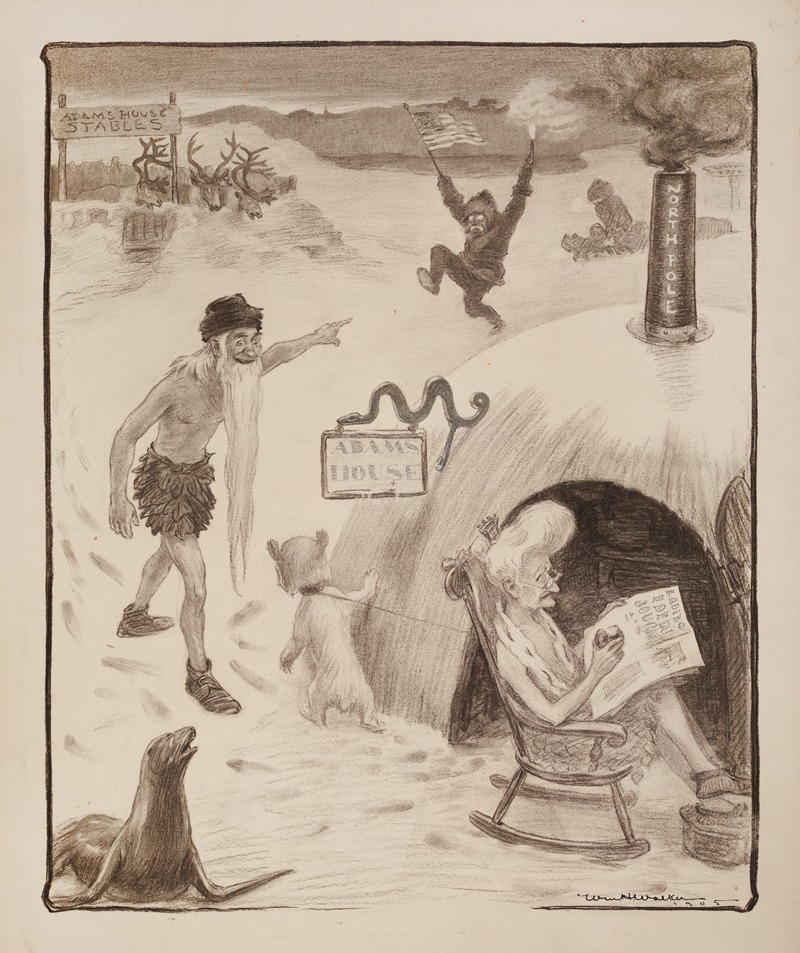 William Henry Walker - An explorer arrives at the North Pole to find Adam and Eve, and the Garden of Eden, as well.