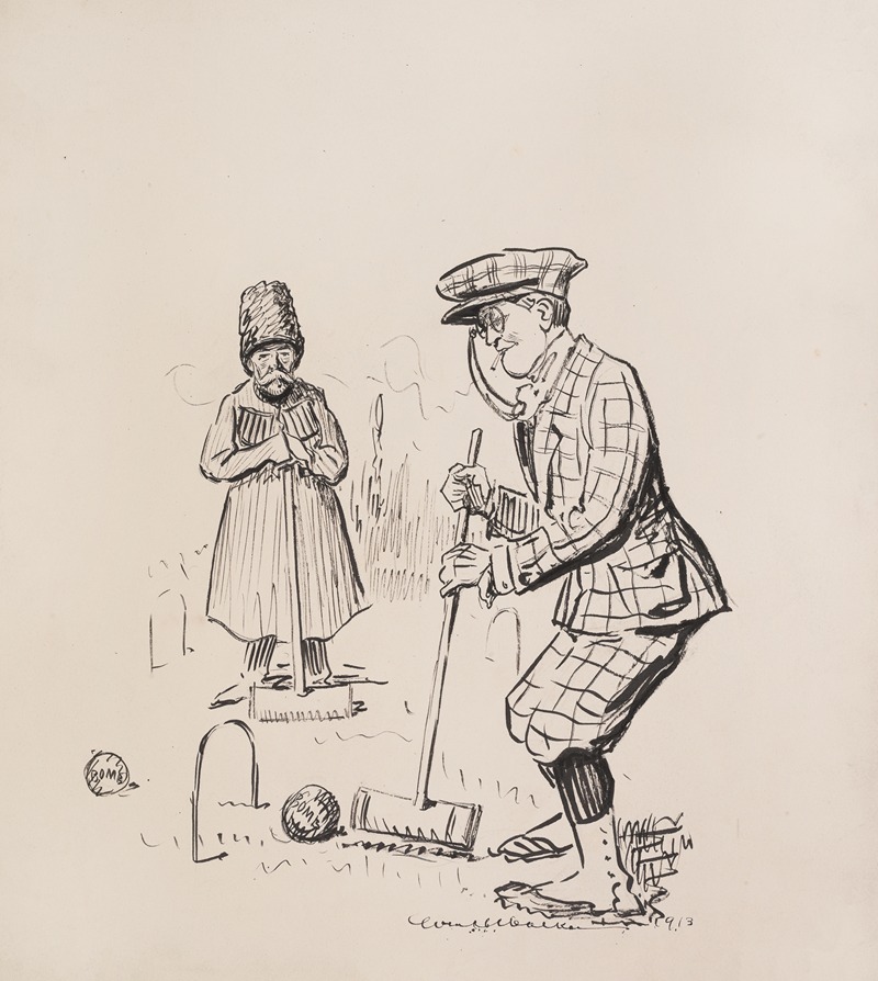 William Henry Walker - Ballingford plays croquet with the Czar of all the Russias