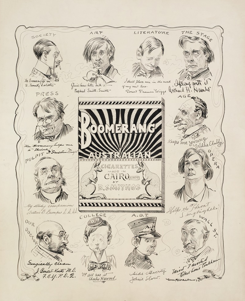 William Henry Walker - People representing various professions explain why they smoke.