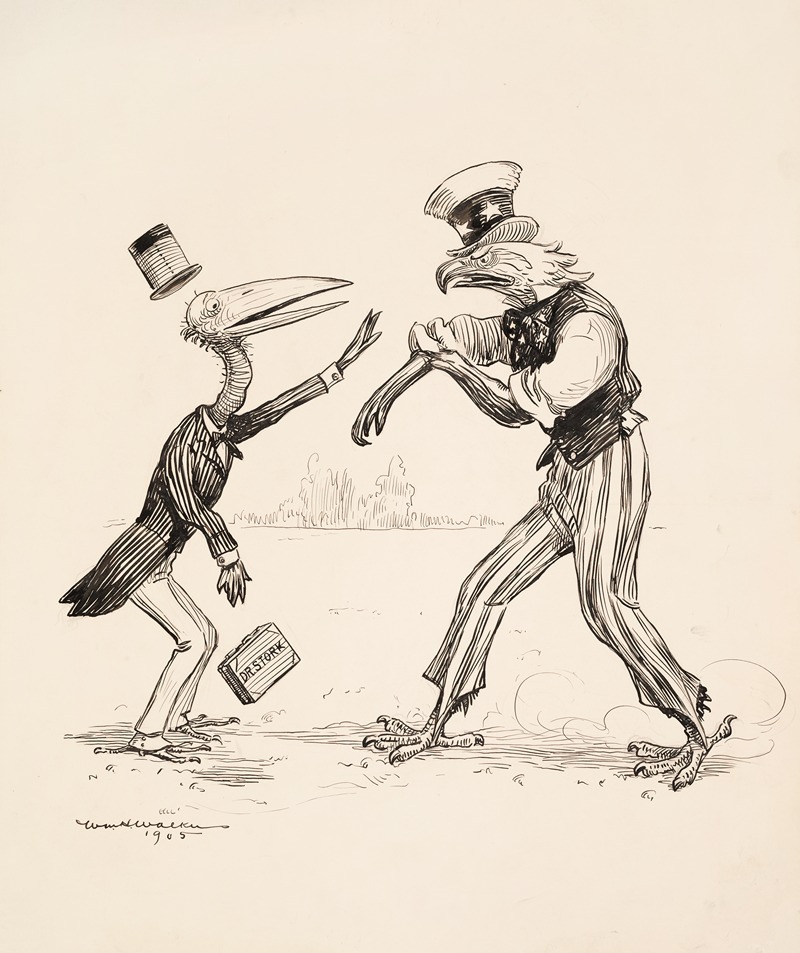 William Henry Walker - The American Eagle prepares to fight a scared Dr. Stork.