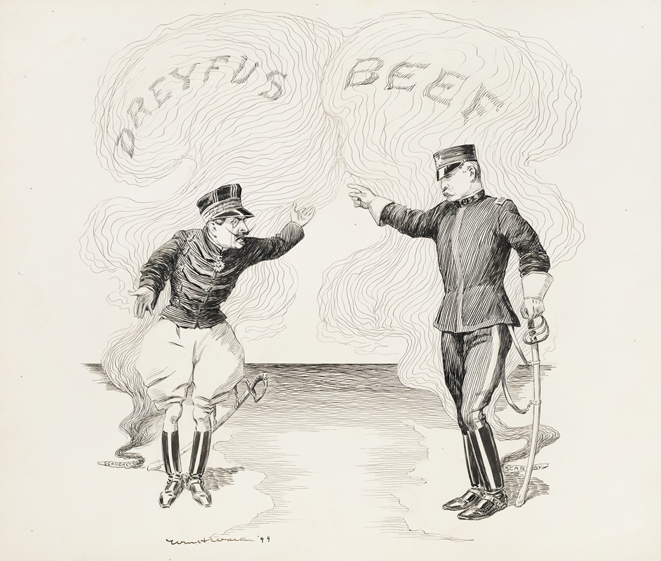 William Henry Walker - Two military men, one from France and the other from the U.S., confront each other over scandals in the other’s country while disregarding their own