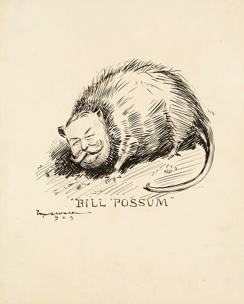 William Henry Walker - William Howard Taft depicted as a opossum.