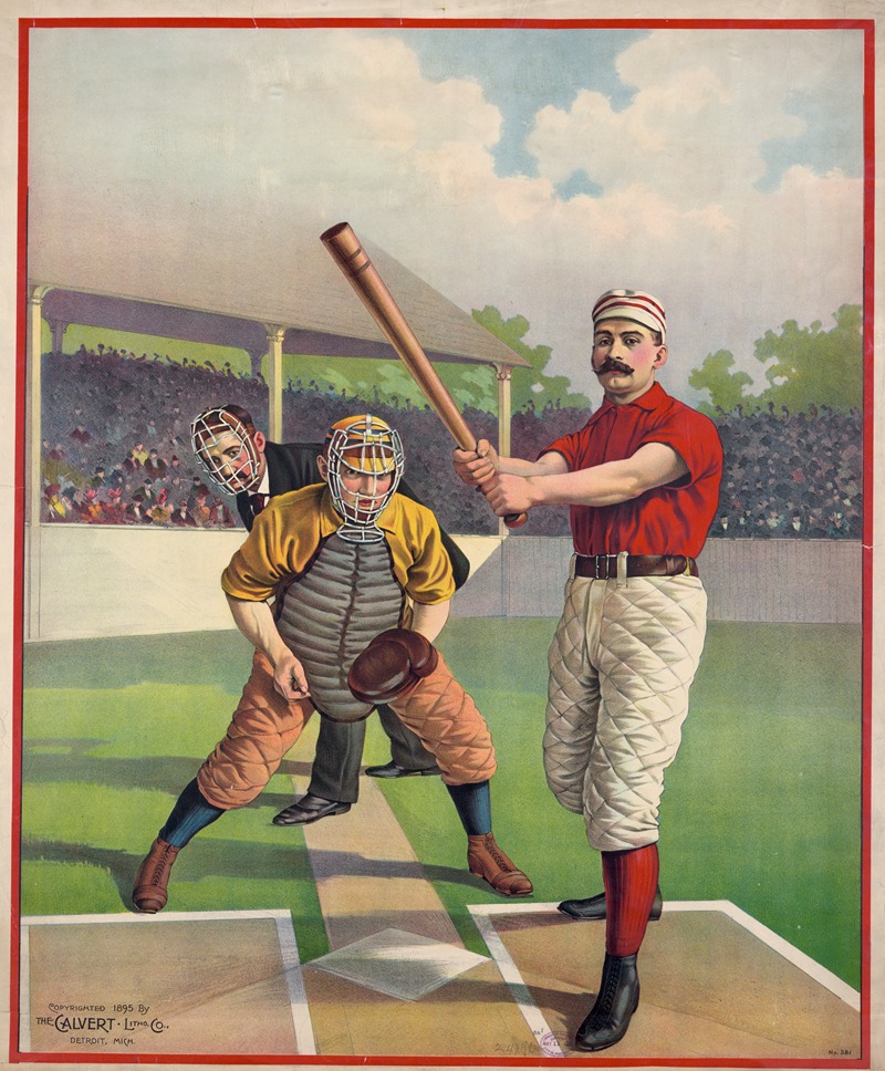 Calvert Litho. Co - Base ball poster