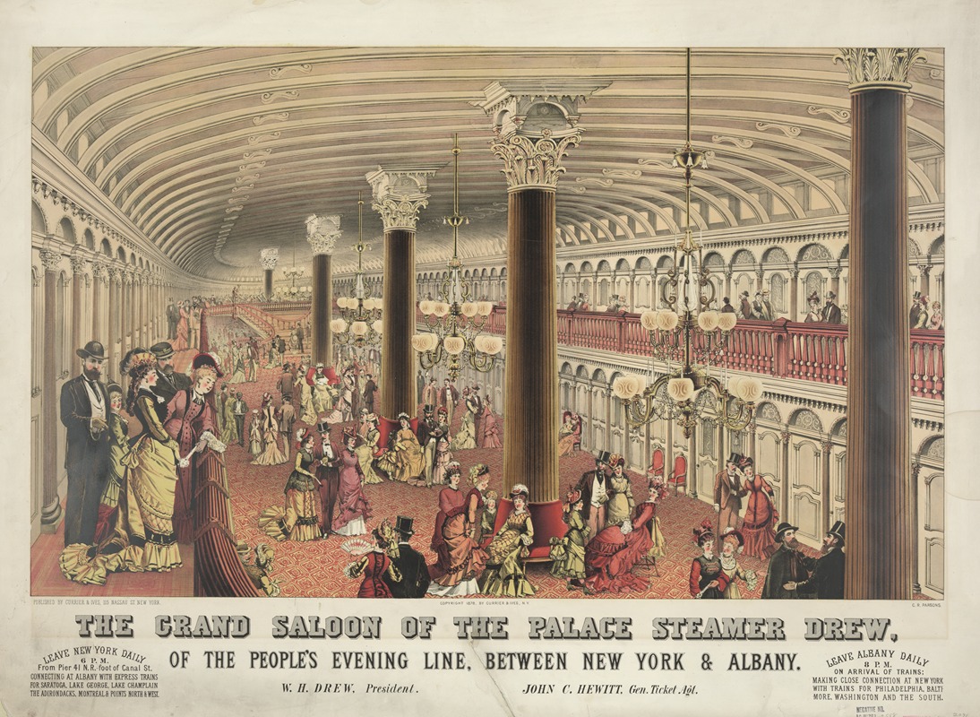 Charles Richard Parsons - The grand saloon of the palace steamer Drew