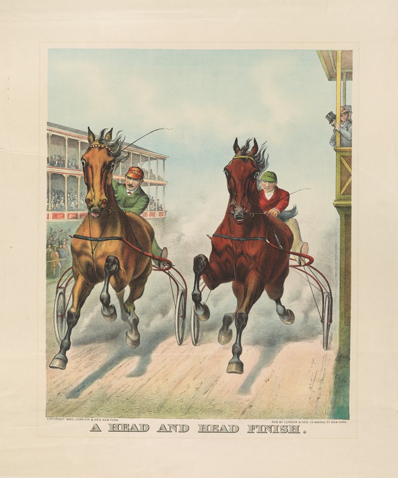 Currier & Ives. - A head and head finish