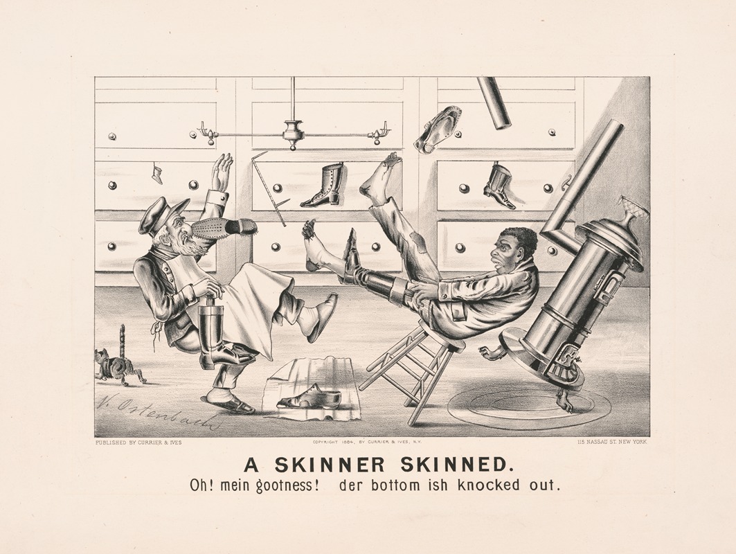 Currier & Ives. - A skinner skinned