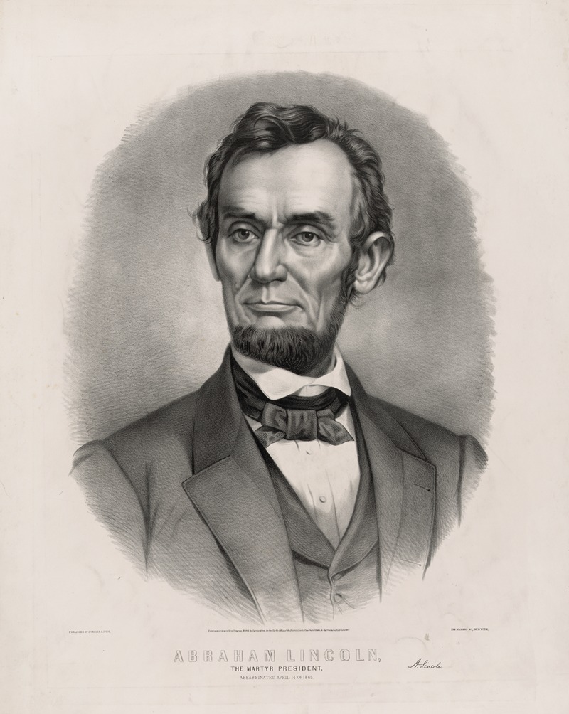 Currier & Ives. - Abraham Lincoln;The martyr president – assassinated April 14th 1865