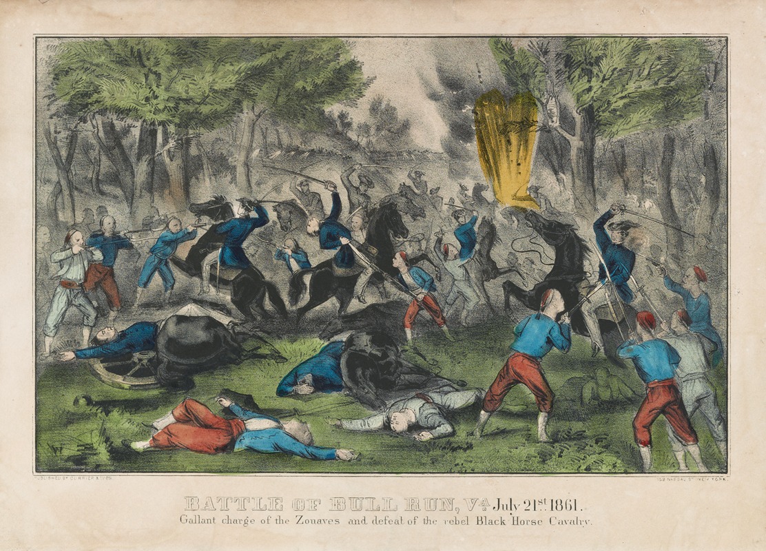 Currier & Ives. - Battle of Bull Run, Va. July 21st 1861