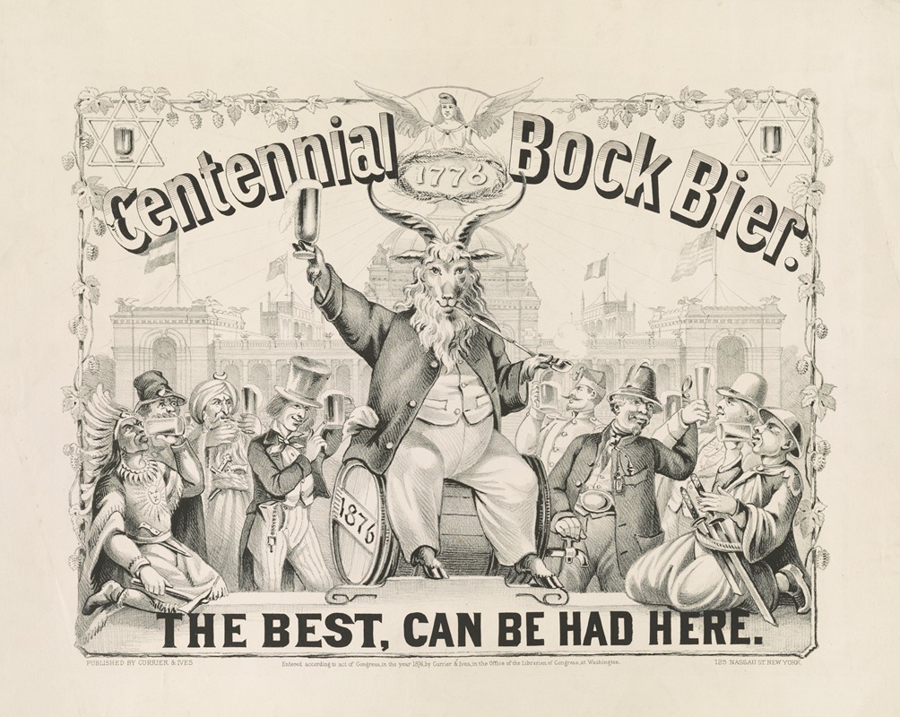 Currier & Ives. - Centennial Bock Bier; The best can be had here