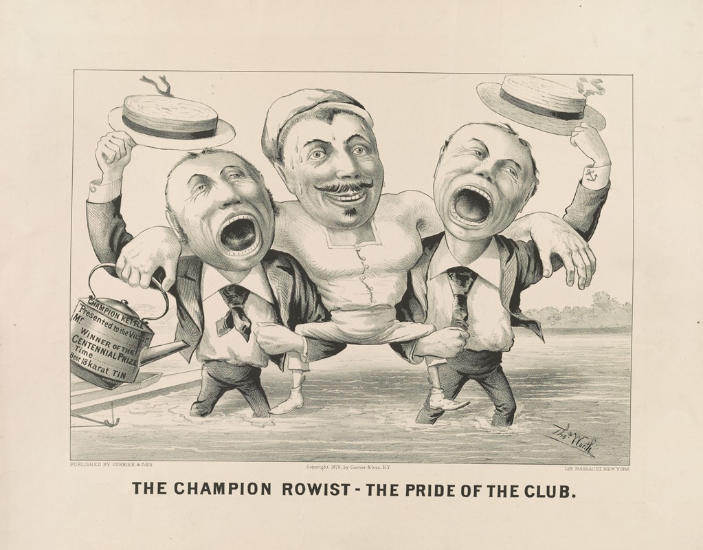 Currier & Ives. - Champion Rowist-the Pride of the club