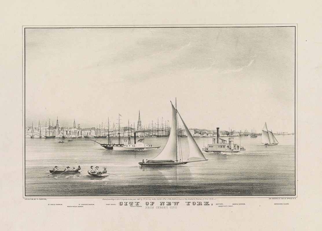 Currier & Ives. - City of New York; From Jersey City