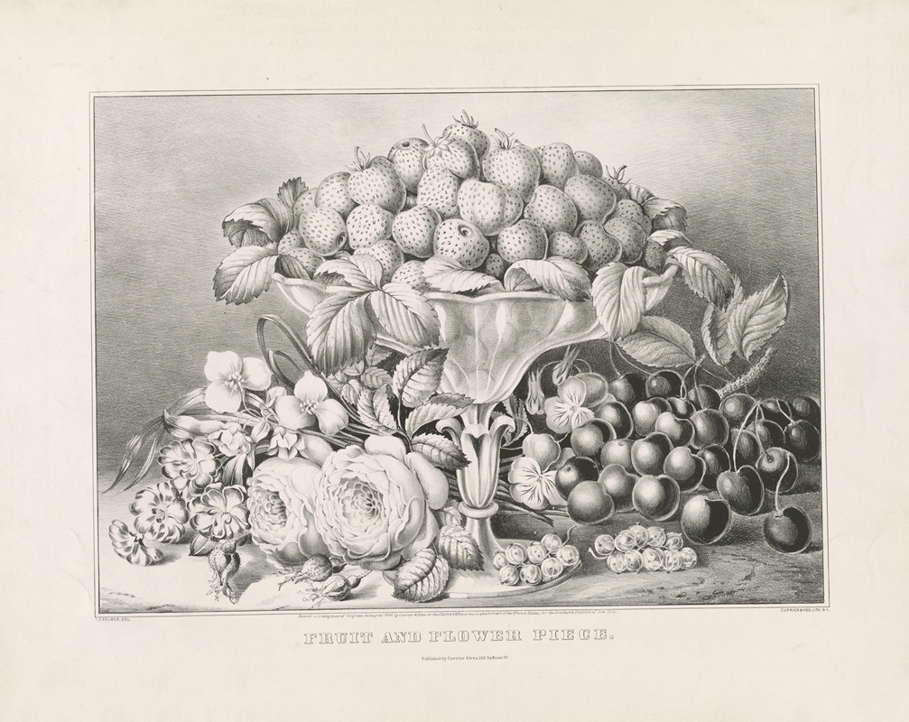 Currier & Ives. - Fruit and flower piece