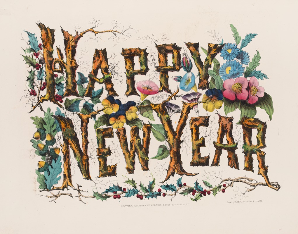 Currier & Ives. - Happy new year