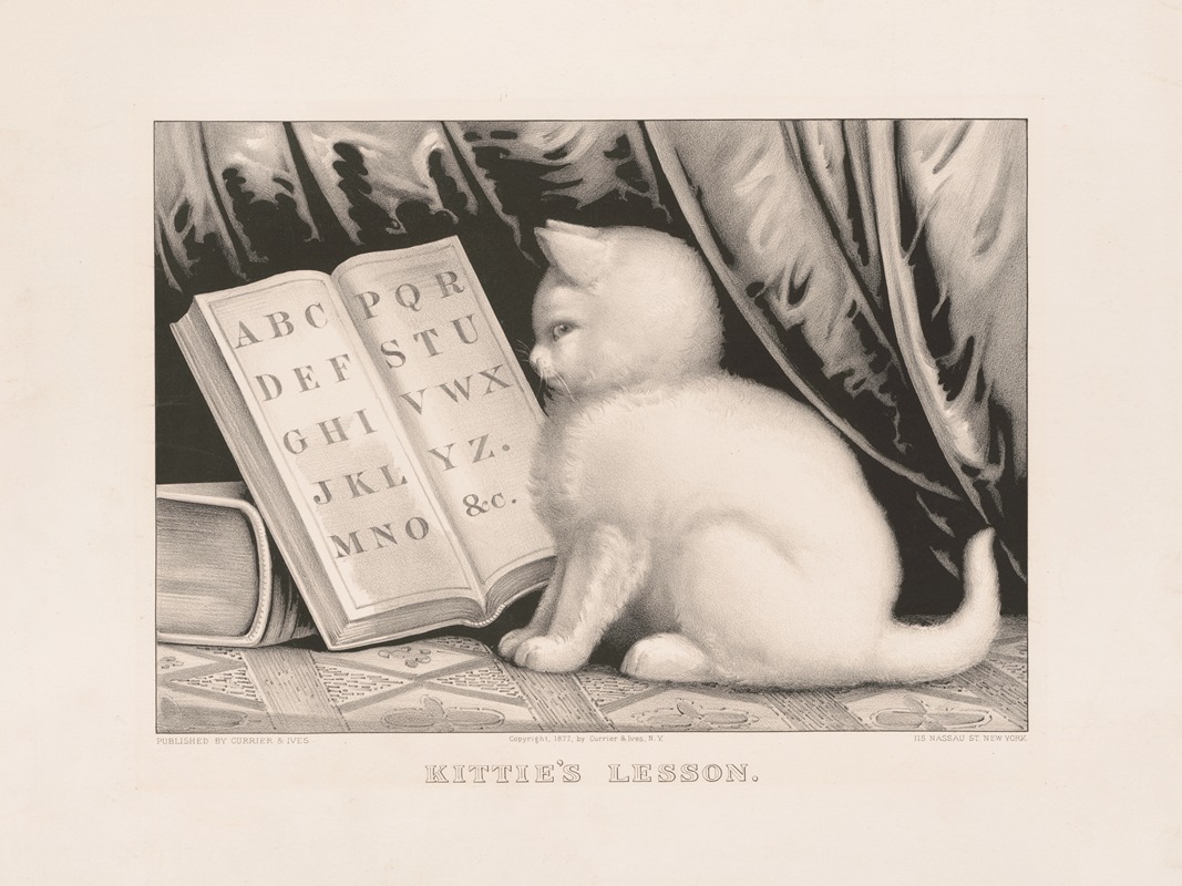 Currier & Ives. - Kittie’s lesson