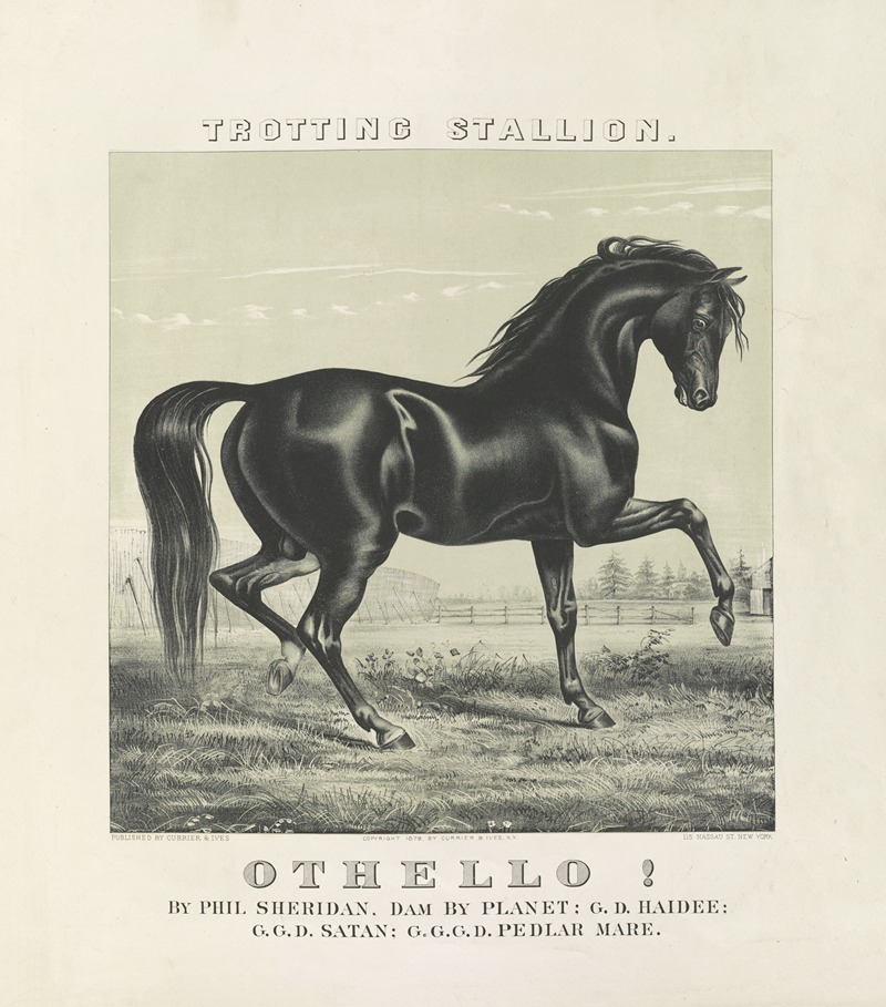 Currier & Ives. - Othello!; trotting stallion