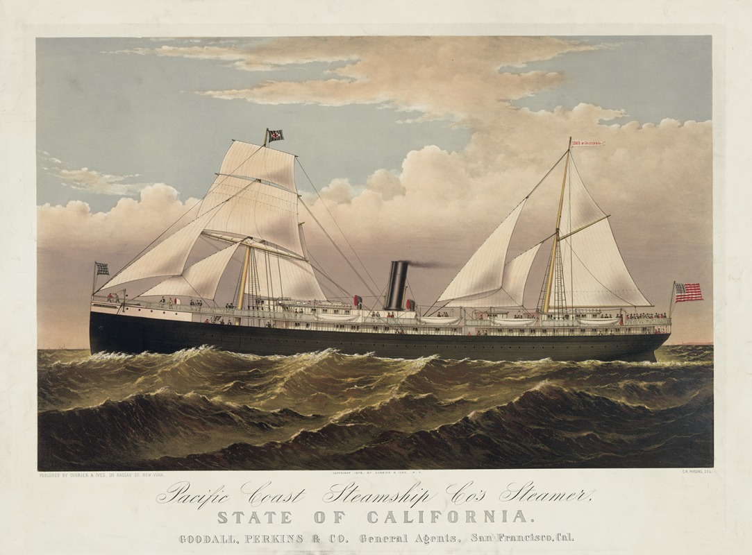 Currier & Ives. - Pacific Coast Steamship Co’s Steamer