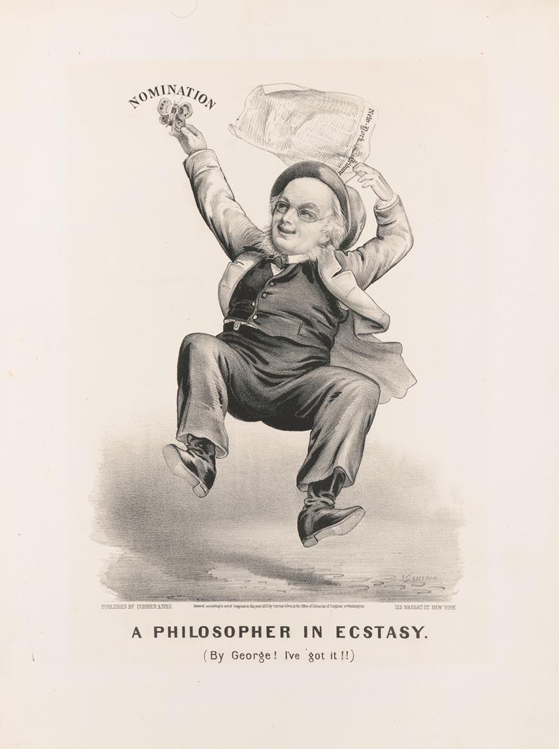 Currier & Ives. - Philosopher in ecstasy. (By George! I’ve got it!!)