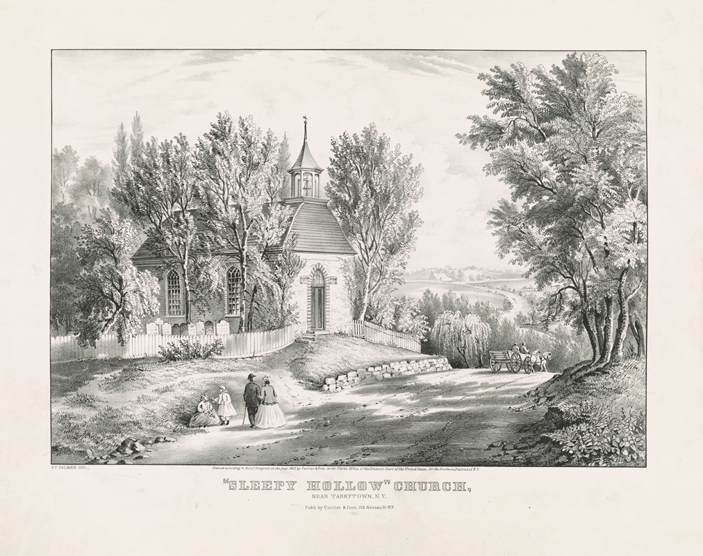 Currier & Ives. - ‘Sleepy Hollow’ Church; near Tarrytown, N.Y.