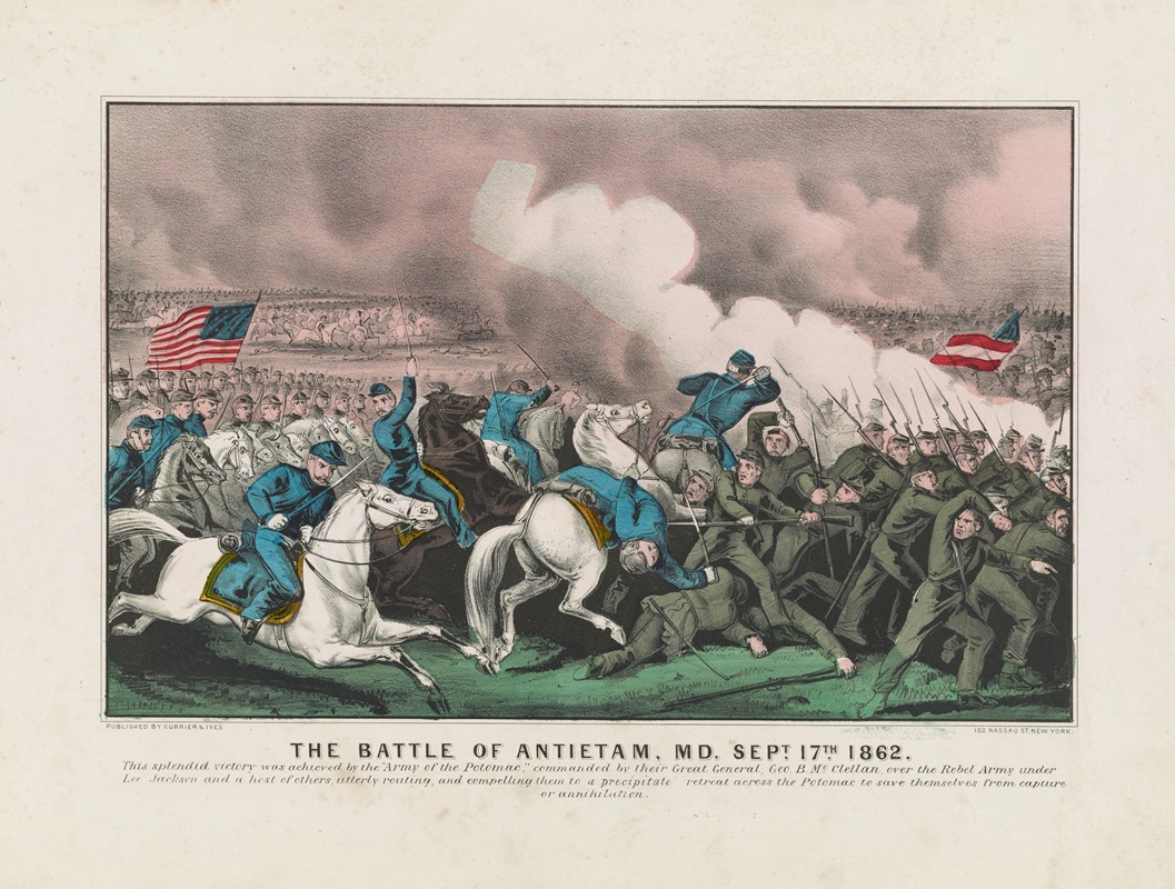 Currier & Ives. - The battle of Antietam, Md. Sept. 17th 1862