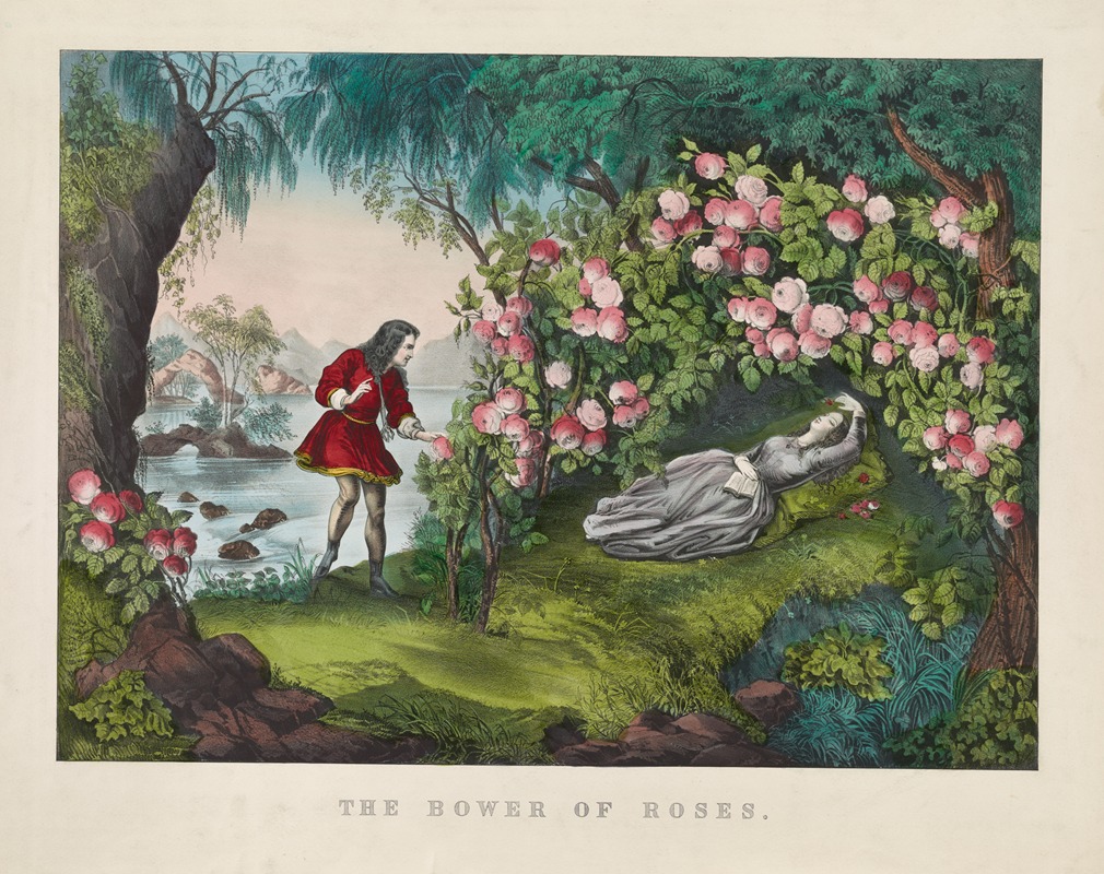 Currier & Ives. - The Bower of roses