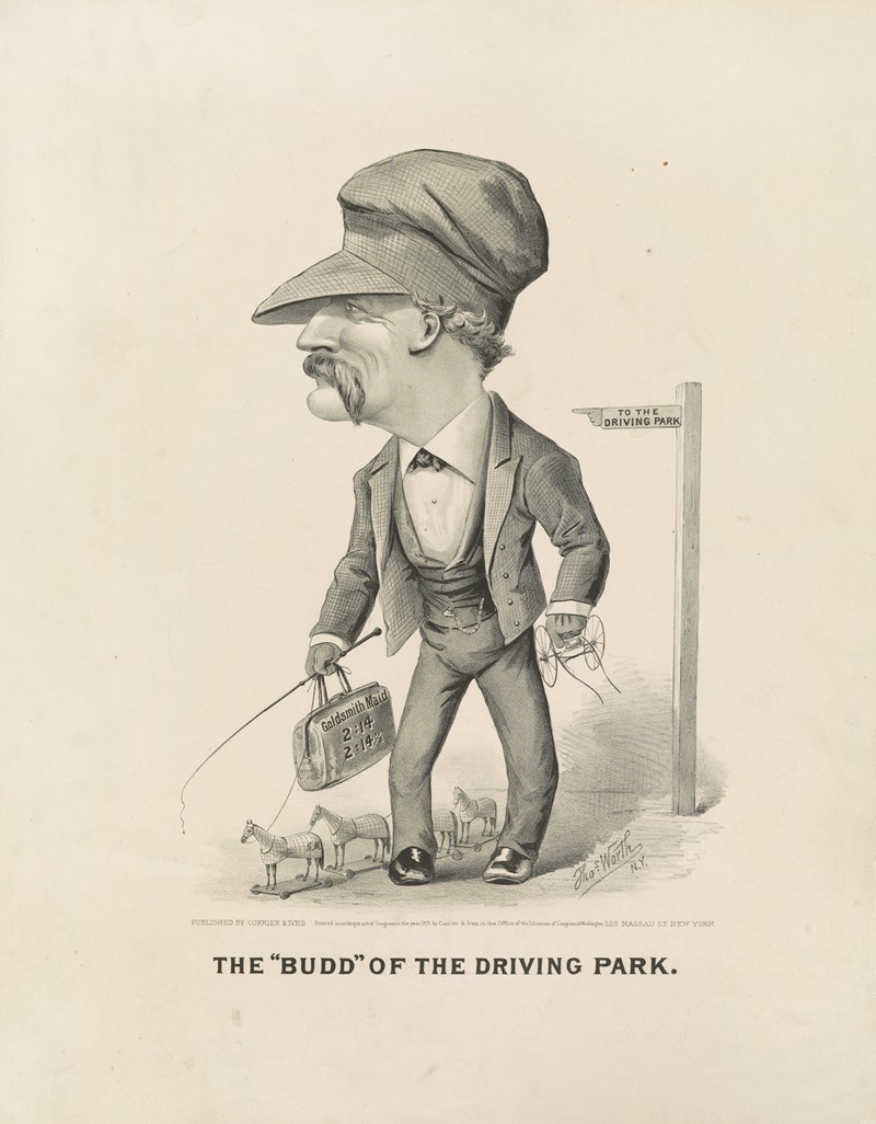 Currier & Ives. - The ‘Budd’ of the driving park