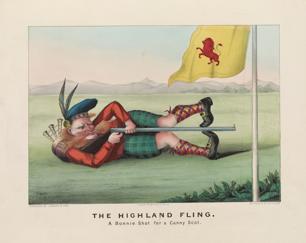 Currier & Ives. - The highland fling – a bonnie shot for a canny scot