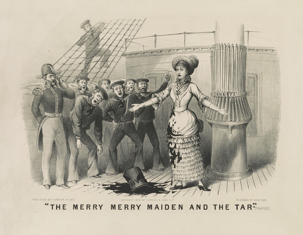 Currier & Ives. - The merry merry maiden and the tar