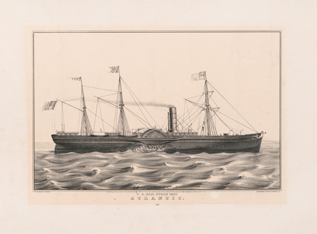 Currier & Ives. - U.S. mail steam ship Atlantic