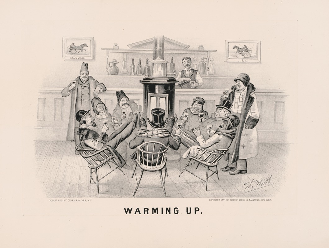 Currier & Ives. - Warming up