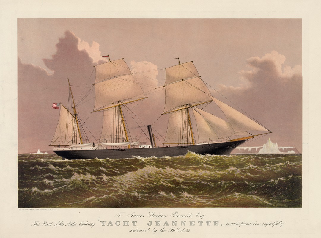 Currier & Ives. - Yacht Jeannette