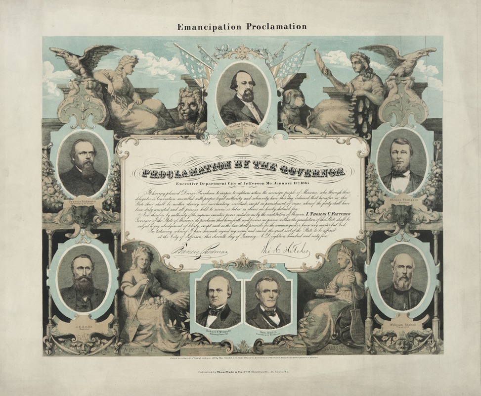 E. Knobel - Emancipation Proclamation. Proclamation by the governor