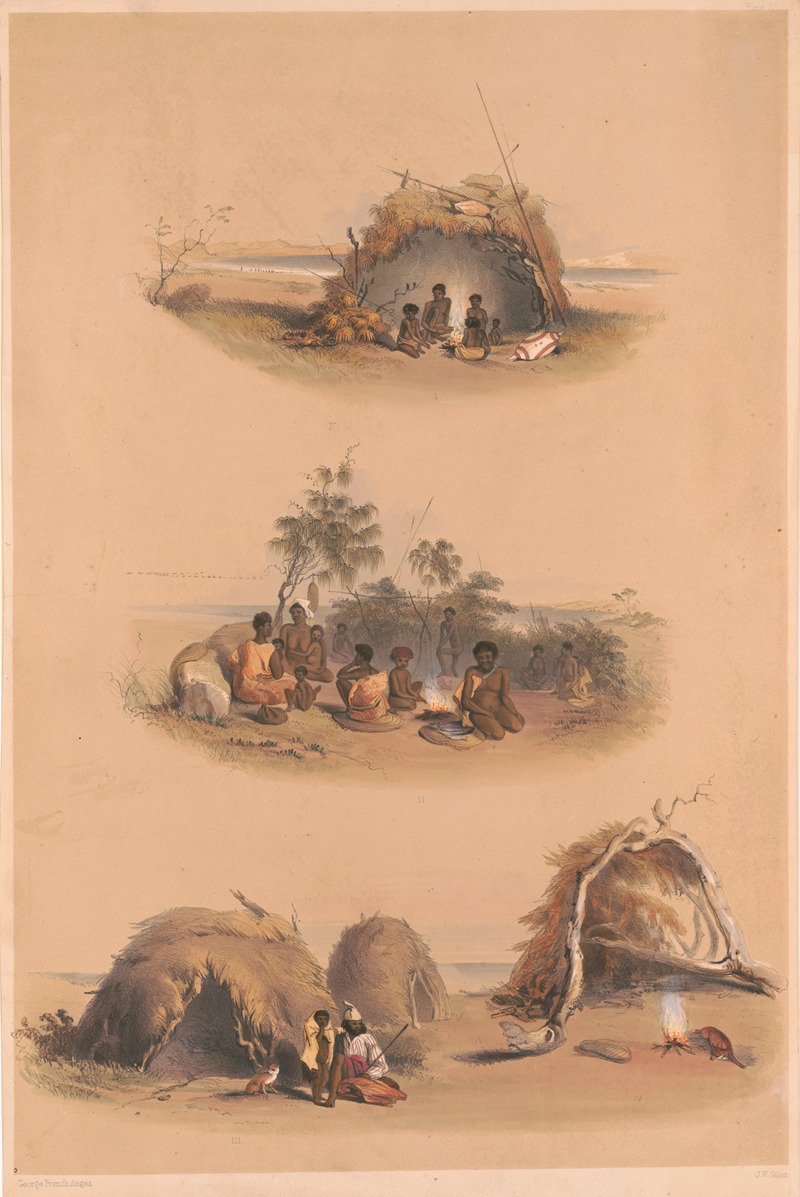 Giles Litho. - Native dwellings