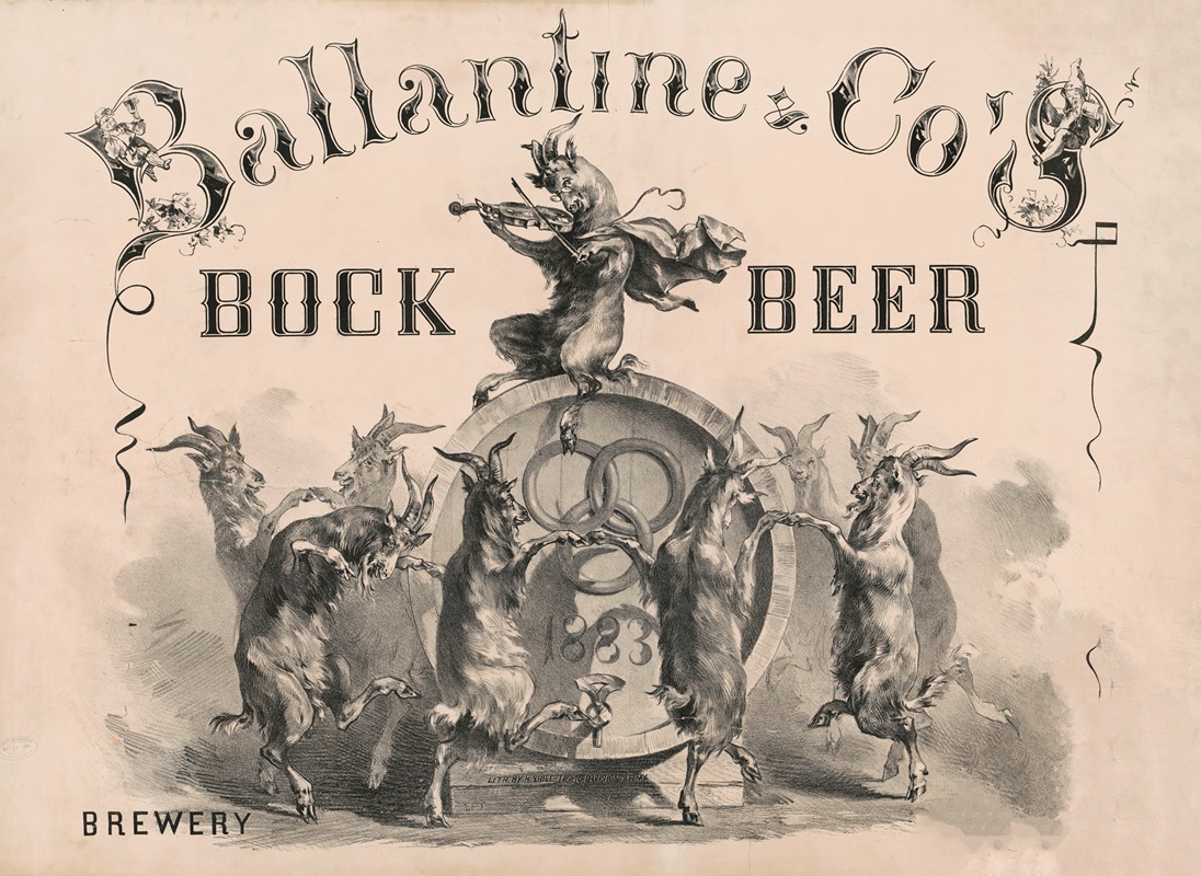 Henry Jerome Schile - Ballantine & Co’s brewery N[ew York], bock beer