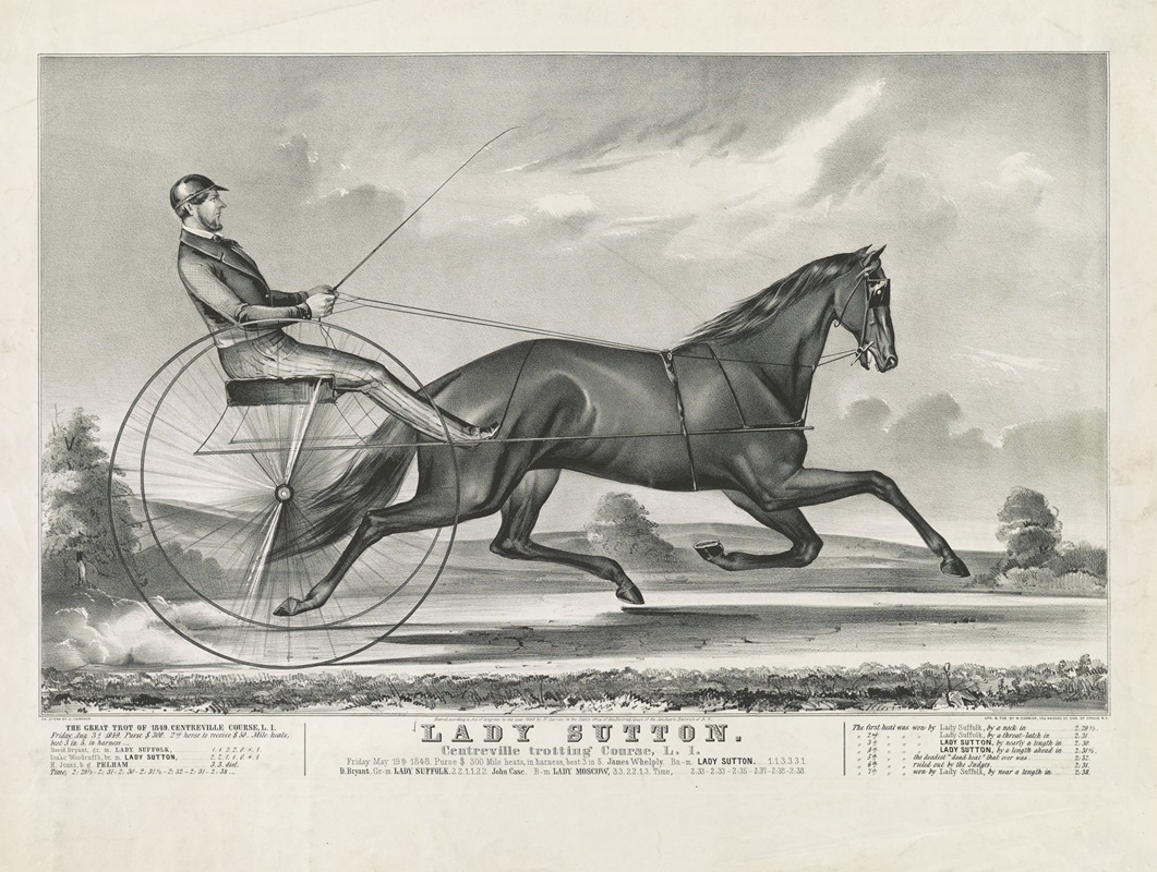 John Cameron - Lady Sutton. Centreville trotting course, L.I.