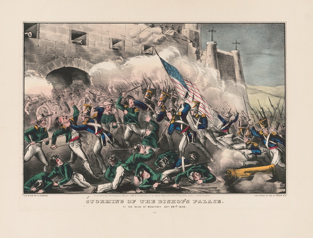 John Cameron - Storming of the Bishop’s palace; at the siege of Monterey Sept. 22nd. 1846