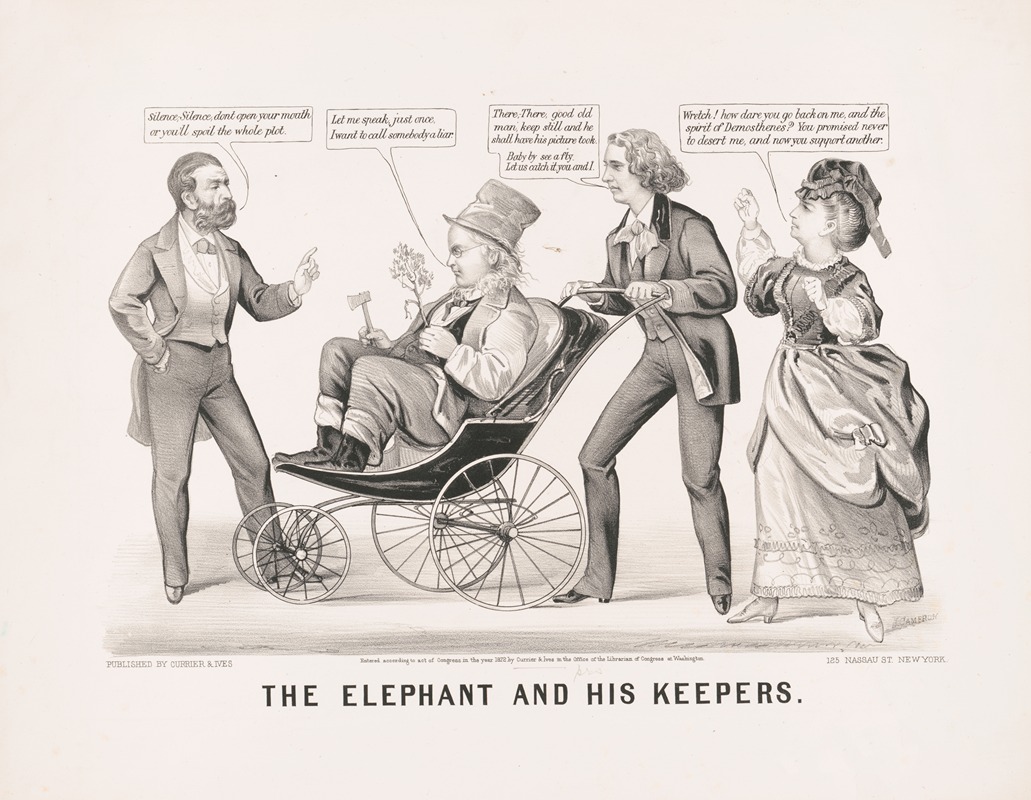 John Cameron - The elephant and his keepers