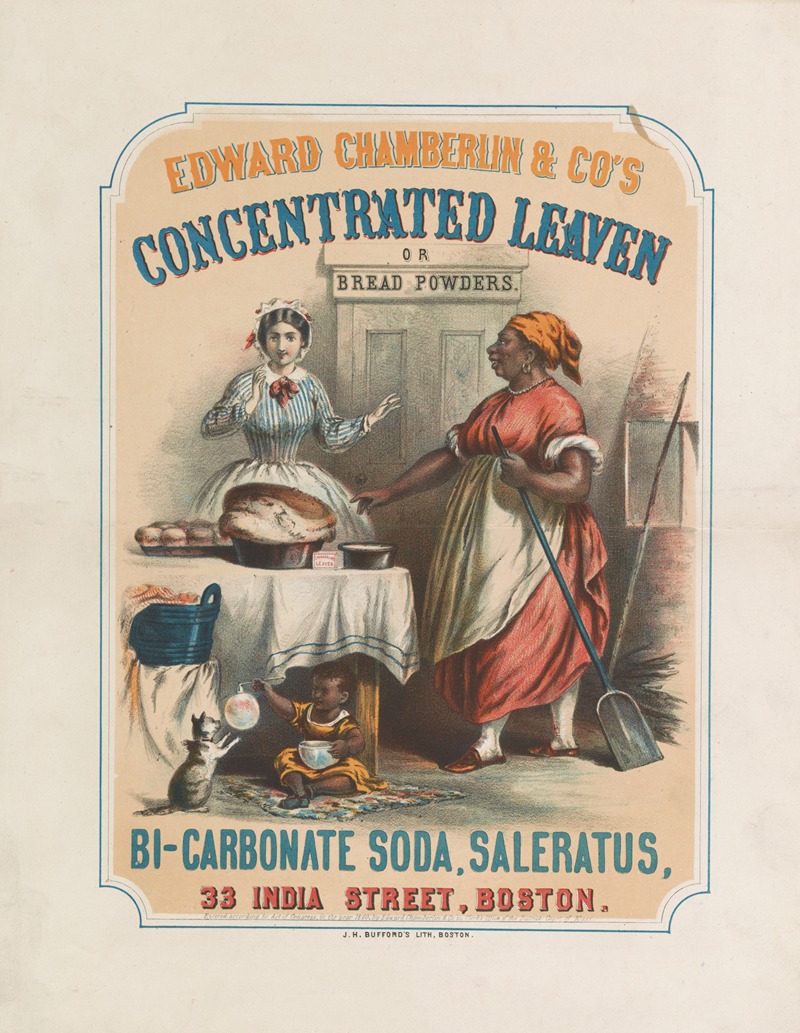 John H. Bufford's & Sons - Edward Chamberlin & Co’s concentrated leaven or bread powders