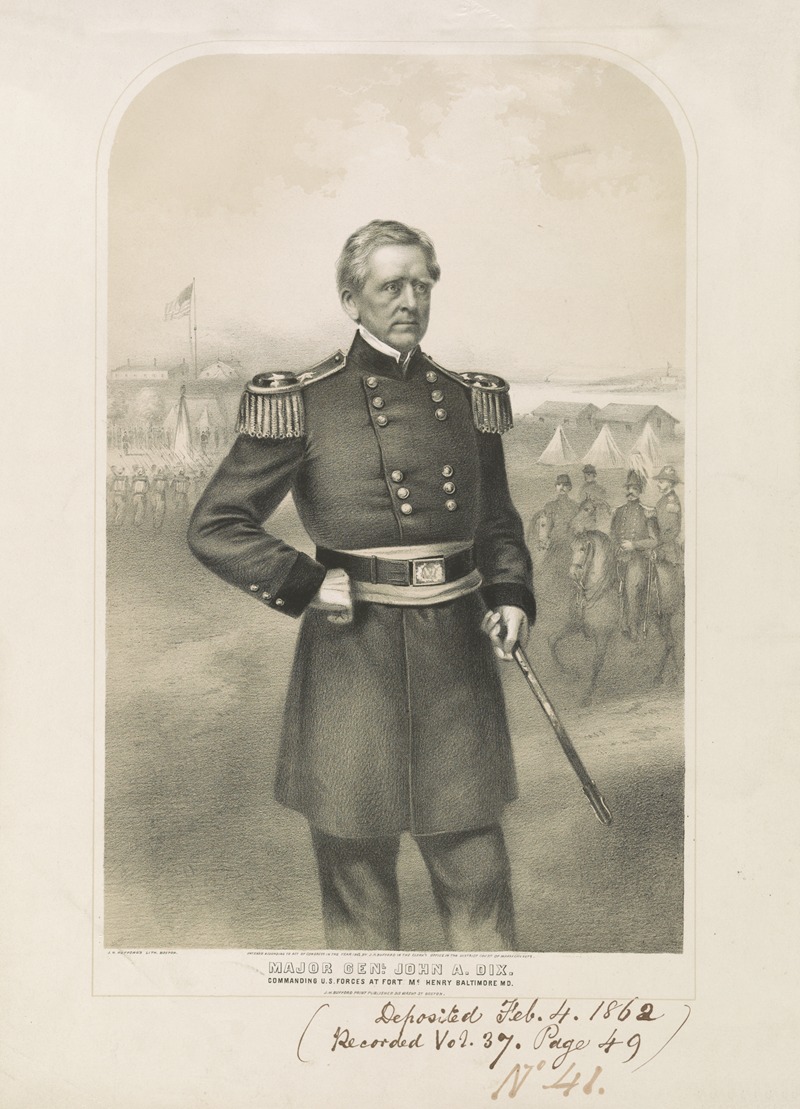 John H. Bufford's & Sons - Major Genl. John A. Dix