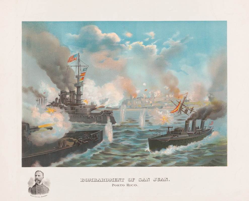 Muller, Luchsinger & Co. - Bombardment of San Juan, Porto Rico [i.e. Puerto Rico]