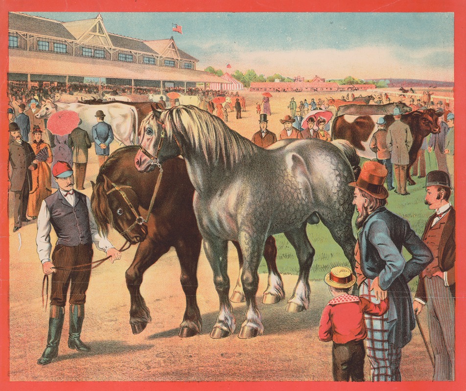 Russell, Morgan & Co. - horses and and trainer