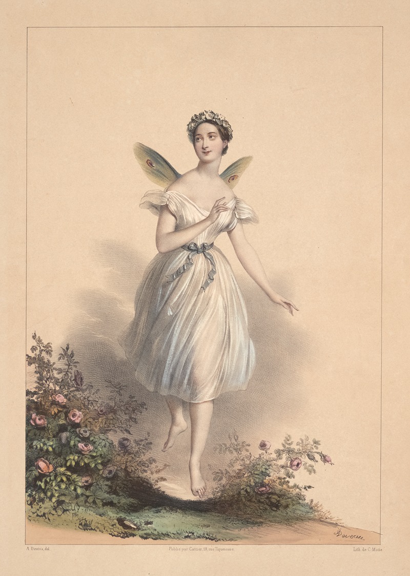 Achille Devéria - Marie Taglioni (Sylphide)