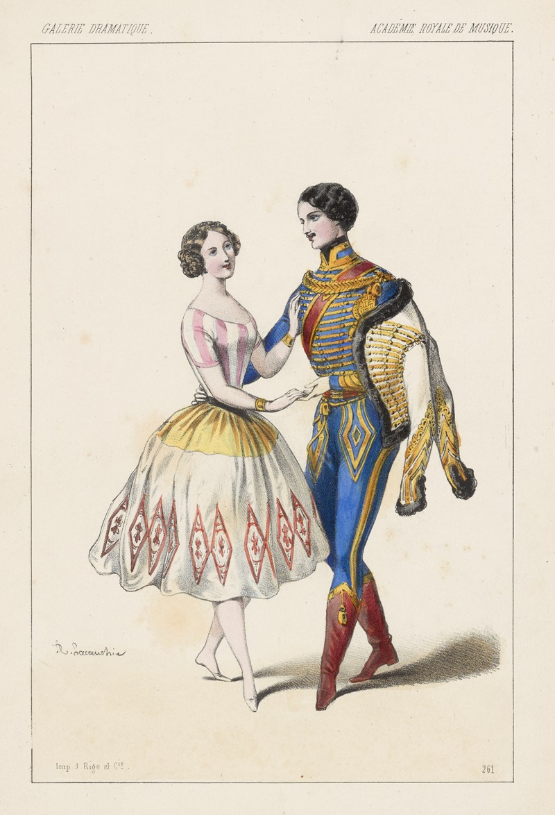 Alexandre Lacauchie - Melle Carlotta Grisi, rôle de Paquita, Petipa, rôle de Lucien d’Hervilly, dans Paquita 2e acte