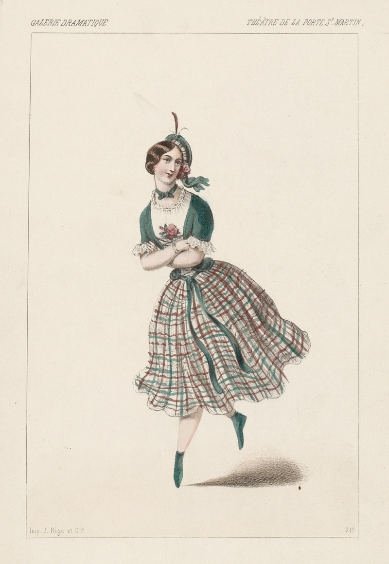 Alexandre Lacauchie - Melle. Camille, rôle de Jenny, dans Trilby. Theatre de la Porte St. Martin