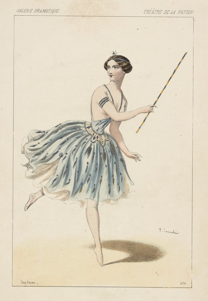 Alexandre Lacauchie - Melle. Carlotta Grisi dans La filleule des fées, 2e. acte