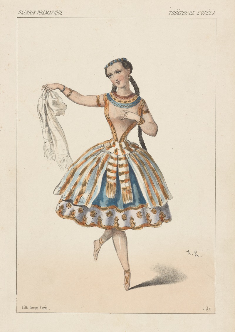 Alexandre Lacauchie - Melle. Plumkett, rôle de Lia, dans L’enfant prodigue, Théâtre de l’Opéra