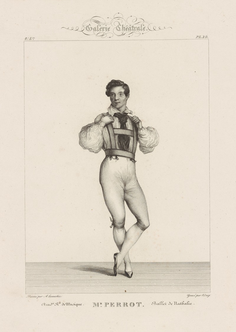 Alexandre Lacauchie - Mr. Perrot. Académie Royale de Musique. Ballet de Nathalie