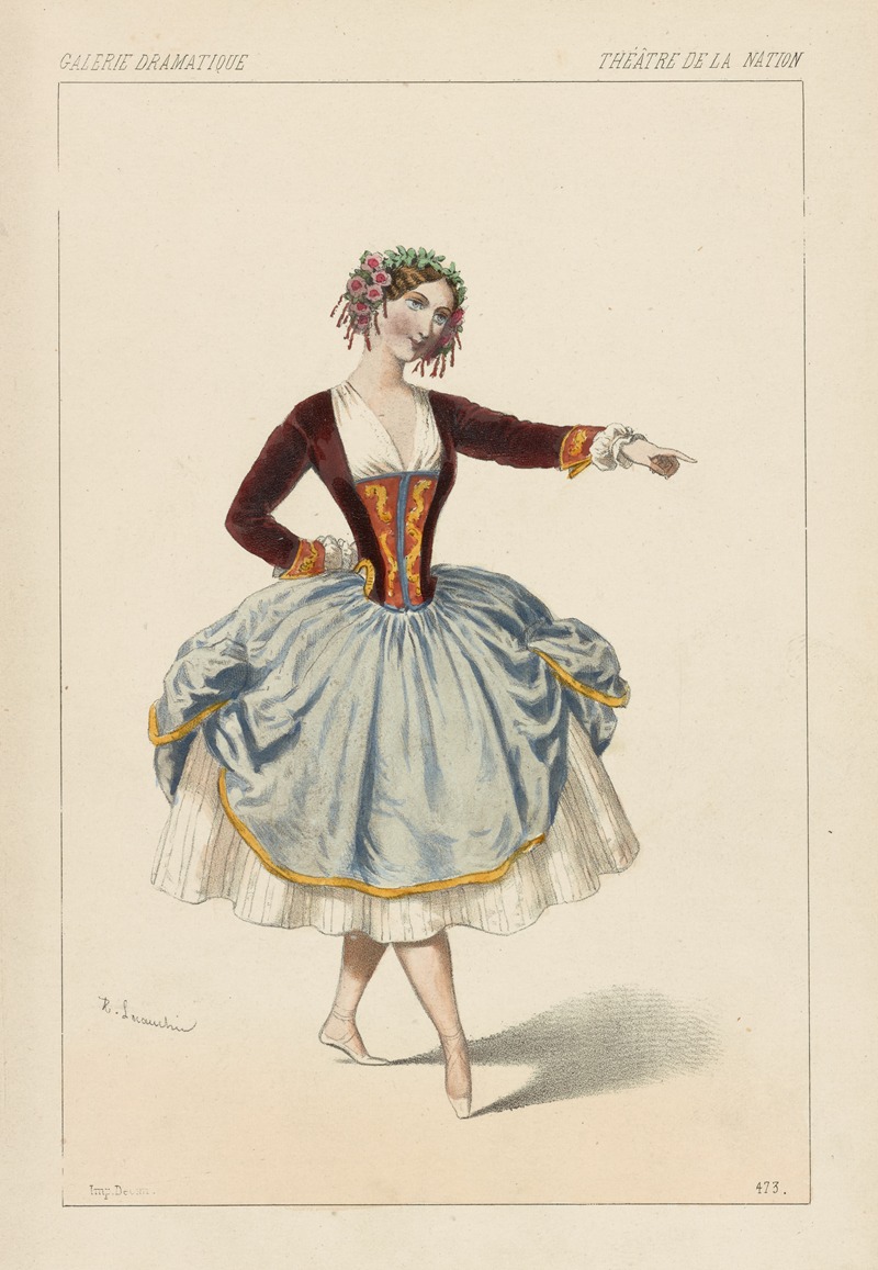 Alexandre Lacauchie - Théâtre de la Nation. Mlle Carlotta Grisi dans La filleule des fées, 1r acte