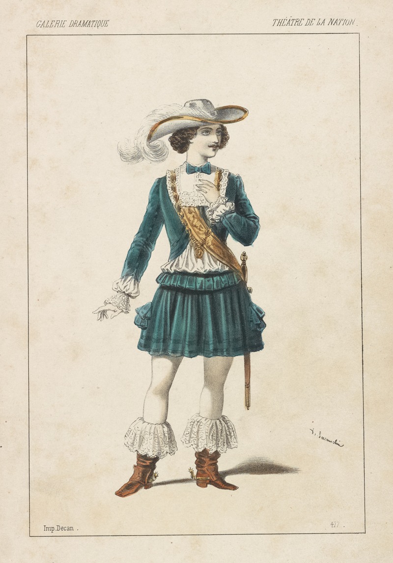 Alexandre Lacauchie - Théâtre de la Nation. Petipa, rôle du comte de Provence, dans La filleule des fées